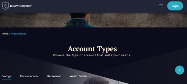 RosewoodTrust Account Types